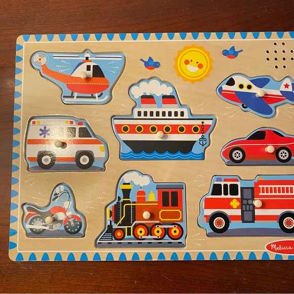 Other - Melissa and Doug vehicle wood puzzle